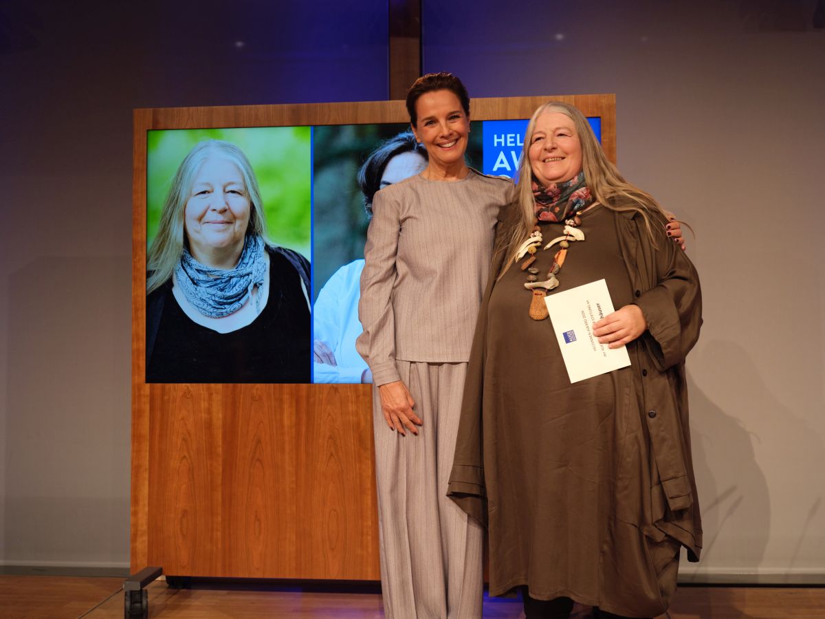 Schauspielerin Désirée Nosbusch mit Kirsten Bruchhäuser. - Foto: Bettina Flitner